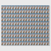 Bengaalse kat Winter Wonderland Christmas Joy Cadeaupapier (Vlak)