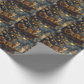 Bengaalse Katten Kerst Feestelijke Reis Cadeaupapier (Hoek)