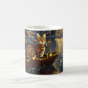 Bengaalse Katten Kerst Feestelijke Reis Koffiemok