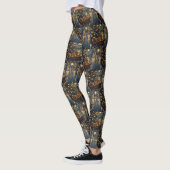 Bengaalse Katten Kerst Feestelijke Reis Leggings (Links)