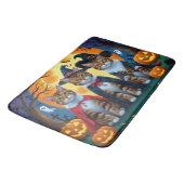 Bengaalse katten pompoen Halloween grappig Badmat (Gekanteld)