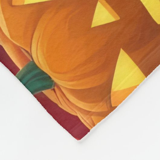 Bengaalse katten pompoen Halloween grappig Fleece Deken (Hoek)