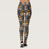 Bengaalse katten pompoen Halloween grappig Leggings (Achterkant)