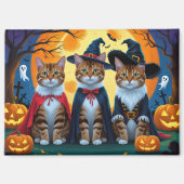Bengaalse katten pompoen Halloween grappig Magneet (Voorkant)