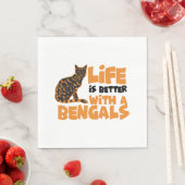 Bengaalse katten servet (Insitu)