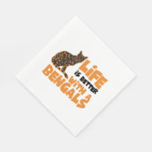 Bengaalse katten servet (Hoek)