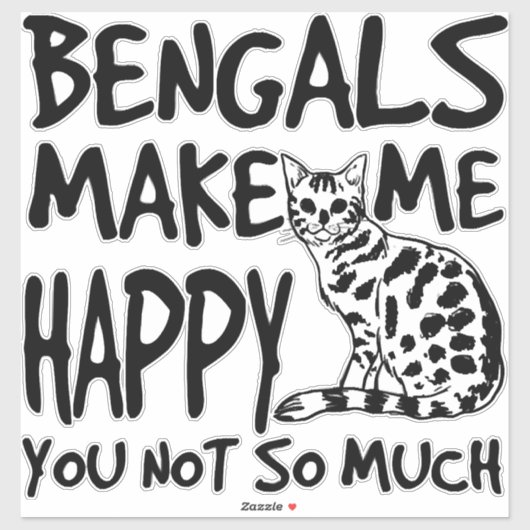 Bengaalse katten sticker (Vel)