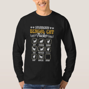 Bengaalse katteneigenaren KOPPIG BENGAL CAT TRUCS T-shirt