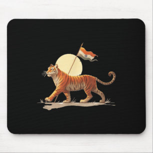 Bengaalse kattenkostuum voor tijger en Indiase kle Muismat