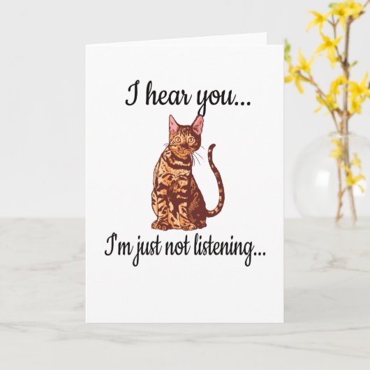 Bengaalse kattenliefhebber katteneigenaar Rosetted Kaart (Gele Bloem)