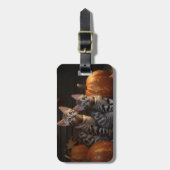 Bengaalse Kitten Herfst Delight Pompoen Bagagelabel (Voorkant verticaal)