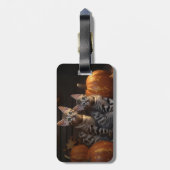 Bengaalse Kitten Herfst Delight Pompoen Bagagelabel (Achterkant verticaal)