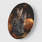 Bengaalse Kitten Herfst Delight Pompoen Grote Klok (Hoek)