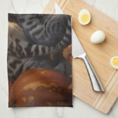 Bengaalse Kitten Herfst Delight Pompoen Theedoek (Quarter Fold)