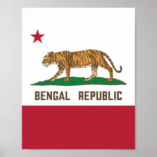 Bengaalse Republiek tijger - Bengaalse Pride Poster
