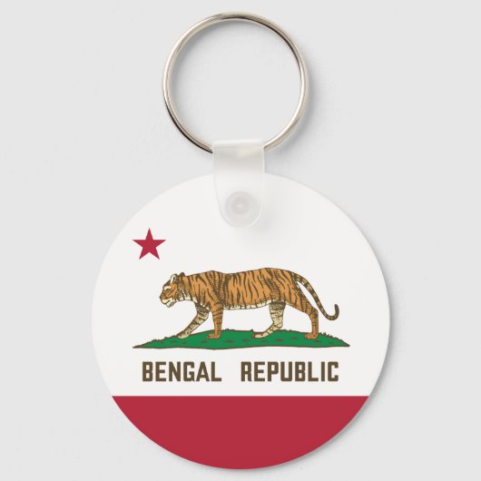 Bengaalse Republiek tijger - Bengaalse Pride Sleutelhanger (Voorkant)