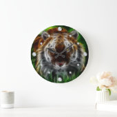 bengaalse tijger fractale wandklok (Huis)