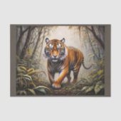 Bengaalse tijger in de jungle tissuepapier (Voorkant)