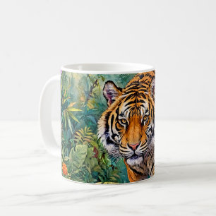 Bengaalse Tijger Levendig Bamboe Jungle Koffiemok