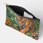 Bengaalse Tijger Levendige Bamboe Jungle Etui (Open)