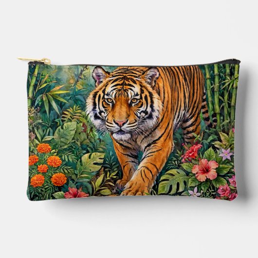 Bengaalse Tijger Levendige Bamboe Jungle Etui (Voorkant)