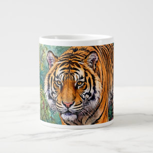 Bengaalse Tijger Levendige Bamboe Jungle Grote Koffiekop