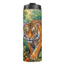 Bengaalse Tijger Levendige Bamboe Jungle