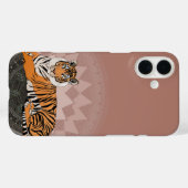 bengaalse tijger mandala koperroos Case-Mate iPhone case (Achterkant (horizontaal))
