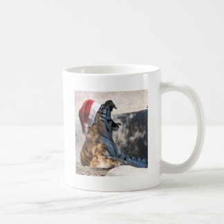 Bengaalse Tijger met een Kerstman Hoed Koffiemok