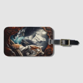 Bengaalse tijger Moonlit Berg Bagagelabel (Voorkant (horizontaal))