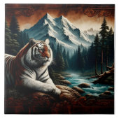 Bengaalse tijger ontspannen in de buurt van Mounta Tegeltje (Voorkant)