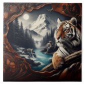 Bengaalse tijger ontspannen in de buurt van Mounta Tegeltje (Voorkant)