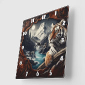 Bengaalse tijger ontspannen in de buurt van Mounta Vierkante Klok (Hoek)