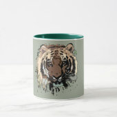 Bengaalse tijger ontwerp leuke cadeau ideeën koffi mok (Midden)