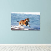 Bengaalse Tijger (Panthera Tigris) Canvas Afdruk (Insitu (Houten vloer))