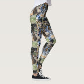 Bengaalse Tijger Rustend op Bossteen Patroon Leggings (Rechts)
