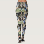 Bengaalse Tijger Rustend op Bossteen Patroon Leggings (Achterkant)