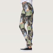Bengaalse Tijger Rustend op Bossteen Patroon Leggings (Links)
