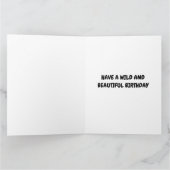 BENGAALSE TIJGER VERJAARDAG WENSKAART BEDANKKAART (Binnen)