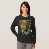 BENGAALSE TIJGER ZWART T-SHIRT (Voorkant volledig)