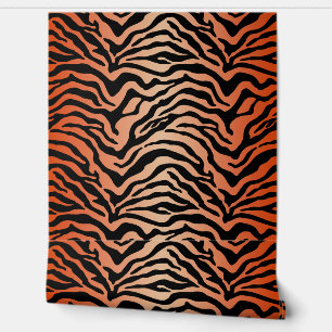 Bengaalse tijgerafdrukken behang