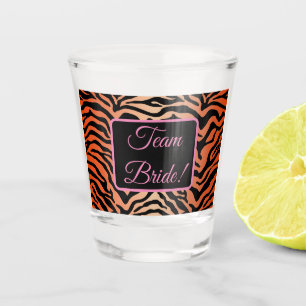 Bengaalse tijgerafdrukken shot glas