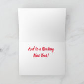 Bengaalse tijgerkerstman kaart (Binnen)