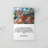 bengaalse tijgerraadselverjaardag kaart (Binnen)