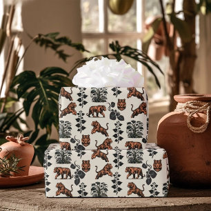 Bengaalse tijgers en Oerwouden wijnstokken Cadeaupapier