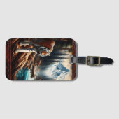 Bengaalse tijgers in de bergstroom bagagelabel (Voorkant (horizontaal))