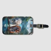 Bengaalse tijgers in het Oerwoud Bagagelabel (Voorkant (horizontaal))