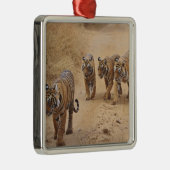 Bengaalse tijgers metalen ornament (Rechts)