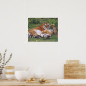 Bengaalse tijgers spelen poster (Keuken)