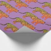 Bengaalse tijgerwerkpapier cadeaupapier (Hoek)